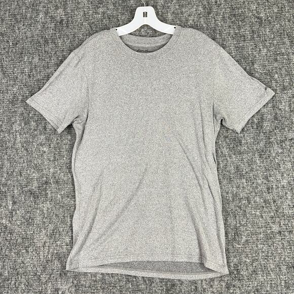 Eddie bauer Shirt‎ mens M Gray Short Sleeve Stretch Activewear Yoga Gym Training - Picture 1 of 8